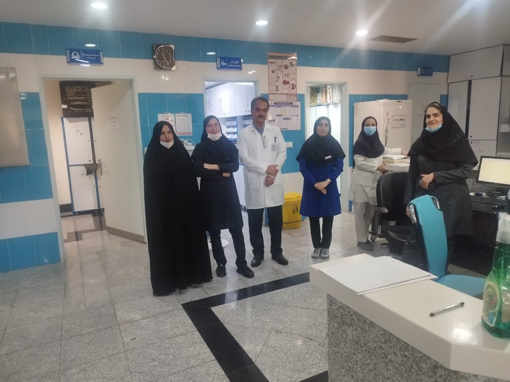 بازدید معاون آموزشی دانشکده پرستاری از بخش‌های آموزشی بیمارستان علامه بهلول